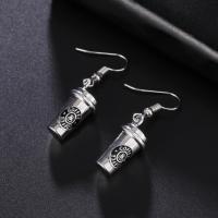 Zinc Alloy Drop Earring, antique silver color plated, fashion jewelry & for woman, 10.5*21mm 