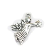 Zinc Alloy Jewelry Pendants, Angel, antique silver color plated, fashion jewelry & DIY 