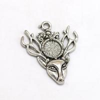 Zinc Alloy Animal Pendants, antique silver color plated, fashion jewelry & DIY 
