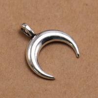 Zinc Alloy Jewelry Pendants, Moon, antique silver color plated, fashion jewelry & DIY 