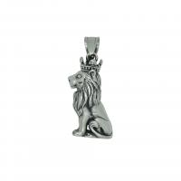 Stainless Steel Animal Pendants, 304 Stainless Steel, Lion, fashion jewelry & for man, original color 
