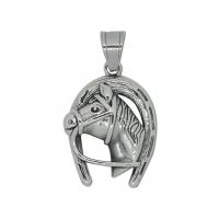 Нержавеющая сталь животных подвески, Нержавеющая сталь 304, Лошадь, ювелирные изделия моды & Мужская, оригинальный цвет продается PC