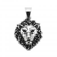 Stainless Steel Animal Pendants, 304 Stainless Steel, Lion, fashion jewelry & Unisex, original color 