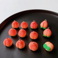 Imitation Fruit Resin Pendant, cute & DIY, pink Approx 
