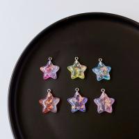 Resin Jewelry Pendant, Star, cute & DIY 25mm, Approx 