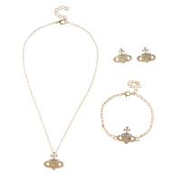 Rhinestone Zinc Alloy Jewelry Set, with 5cm extender chain, gold color plated, fashion jewelry & for woman & with rhinestone, golden Approx 40 cm, Approx 20 cm 
