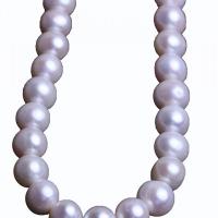 淡水養殖の真円真珠, 天然有核フレッシュウォーターパール, わずかに丸い, ナチュラル & DIY, ホワイト, 10-11mm, 長さ:約 36-37 センチ, 売り手 ストランド