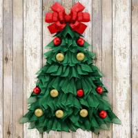 Plástico Colgador de la puerta de Navidad, Diseño de Navidad & Colgando & Colgante de pared, verde, 530x60x6000mm, Vendido por UD