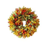 Plastic Simulation Wreath Ornaments, hanging & Wall Hanging, multi-colored 