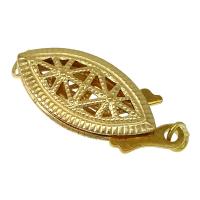Медно-золото застежка в форме рыболовного крючка, Лошадиный глаз, 14K золото заполненные отверстие:Приблизительно 1mm, продается PC