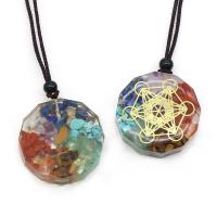 Gemstone Necklaces, with Resin, fashion jewelry Approx 37 cm 