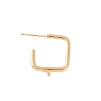 Латунный гвоздик для сережки, Латунь, Геометрический узор, плакирован золотом, DIY продается Пара