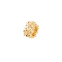 Cubic Zirconia Micro Pave Brass Beads, Round Bugle, gold color plated, DIY & micro pave cubic zirconia 