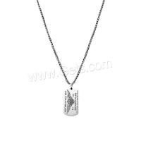 Цинковый сплав железной цепи свитер ожерелье, цинковый сплав, плакирован серебром, ювелирные изделия моды & Мужская, длина:Приблизительно 70 см, продается PC