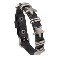 Cowhide Bracelets, with Zinc Alloy, handmade, fashion jewelry & Unisex 10mm cm 
