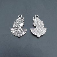 Character Shaped Zinc Alloy Pendants, antique silver color plated, vintage & DIY Approx 