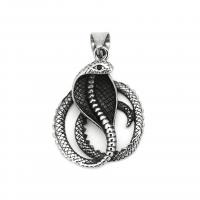 Stainless Steel Animal Pendants, 304 Stainless Steel, Snake, fashion jewelry & Unisex, original color [