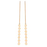 Zinc Alloy Drop Earring, gold color plated, fashion jewelry & for woman, 120mm 