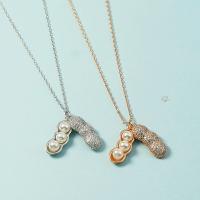 Titan Schmuck Halskette, Titanstahl, mit Kunststoff Perlen, Erdnuss, Modeschmuck & für Frau, keine, Länge:ca. 40 cm, verkauft von PC