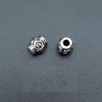 Zinc Alloy Spacer Beads, barrel, antique silver color plated, vintage & DIY Approx 