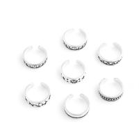 Zinc Alloy Toe Ring, antique silver color plated, 7 pieces & adjustable & for woman, US Ring 