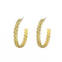 clou d'oreille en fer, bijoux de mode & styles différents pour le choix & pour femme, doré, Vendu par paire