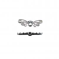 Zinc Alloy Spacer Beads, Butterfly, antique silver color plated, vintage & DIY Approx [
