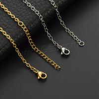 Stainless Steel Chain Necklace, 304 Stainless Steel, plated, fashion jewelry & for woman 2.5mm 