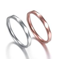 Stainless Steel Finger Ring, 304 Stainless Steel, Vacuum Plating, Unisex  2mm, US Ring 