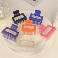 Hair Claw Clips, Resin, printing, fashion jewelry & for woman, mixed colors [