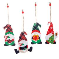 Weihnachten hängende Dekoration, Gemischholz, Weihnachts-Design & verschiedene Verpackungs Art für Wahl & verschiedene Stile für Wahl, farbenfroh, 50x5x100mm, verkauft von PC