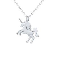 Brass Jewelry Necklace, with 5cm extender chain, Unicorn, plated, fashion jewelry & for woman Approx 45 cm 