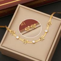 Fashion Stainless Steel Jewelry Sets, 304 Stainless Steel, with 1.97inch extender chain, plated, fashion jewelry & for woman, golden Approx 15.75 Inch [