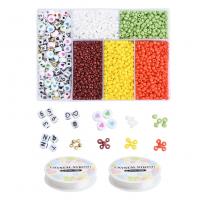 Mixed Glass Seed Beads, with Plastic Box, DIY Approx [