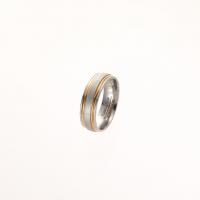 Stainless Steel Finger Ring, 304 Stainless Steel, Vacuum Ion Plating, fashion jewelry & for woman, 6mm, US Ring 