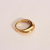 Stainless Steel Finger Ring, 304 Stainless Steel, Vacuum Ion Plating & for woman 8.2mm, US Ring [
