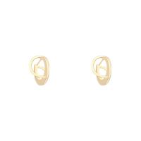 Zinc Alloy Stud Earring, high quality plated, fashion jewelry & for woman, golden [