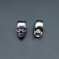 Zinc Alloy Spacer Beads, Skull, antique silver color plated, vintage & DIY Approx 