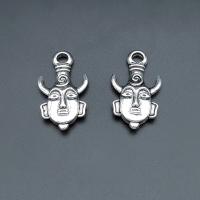 Character Shaped Zinc Alloy Pendants, antique silver color plated, vintage & DIY Approx [