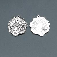 Character Shaped Zinc Alloy Pendants, antique silver color plated, vintage & DIY Approx 
