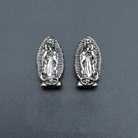Zinc Alloy Spacer Beads, Crucifix, antique silver color plated, vintage & DIY Approx 