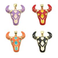 Animal Brass Pendants, gold color plated, DIY & for woman Approx 0.4mm [