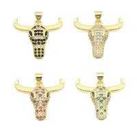 Rhinestone Brass Pendants, gold color plated, DIY & for woman & with rhinestone Approx 0.4mm 