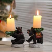 Resin Candle Holder, hand drawing, for home and office & durable 