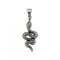 Stainless Steel Animal Pendants, 304 Stainless Steel, Snake, fashion jewelry & Unisex 