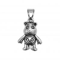 Stainless Steel Animal Pendants, 304 Stainless Steel, Bear, fashion jewelry & Unisex, original color 