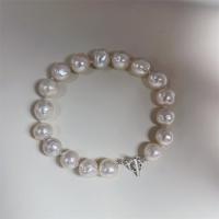 Perlen Armbänder, Natürliche kultivierte Süßwasserperlen, Modeschmuck & unterschiedliche Länge der Wahl & für Frau, weiß, 10-11mm, verkauft von PC
