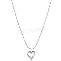 Zinc Alloy Necklace, with 5.5cm extender chain, silver color plated, fashion jewelry & for woman, silver color, 25mm .5 cm [