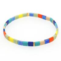 Glas Samen Armbänder, TILA+Perlen, Quadrat, Bohemian-Stil & für Frau, keine, 5mm, Länge:ca. 17 cm, verkauft von PC[