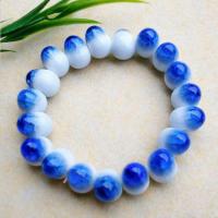 Bracelets en porcelaine, fait à la main, bijoux de mode & unisexe, bleu Environ 13-23 cm, Vendu par PC